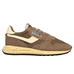 AUTRY - Baskets Reelwind Low en Nylon et Daim Marron
