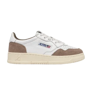 AUTRY - Sneakers Medalist Low pour homme en cuir et daim Blanc et Antilope