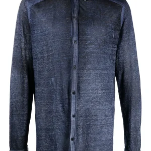 Avant Toi - Chemise Marine à effet délavé