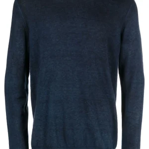 Avant Toi - Pull navy Laine & Cachemire