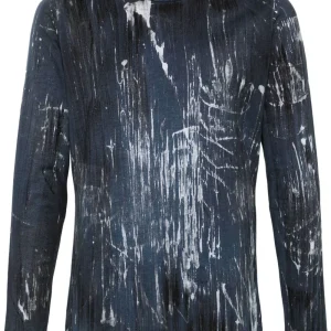 Avant Toi - T-shirt navy Effet taches de peinture