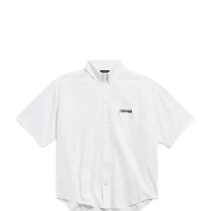 BALENCIAGA - Chemise à manches courtes blanc