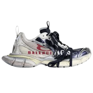 BALENCIAGA - Men's 3xl Split Logo Sneaker Marine