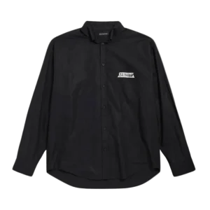 BALENCIAGA - Men's Masking Tape Long Sleeve Shirt Noir