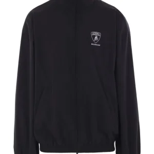 BALENCIAGA - Veste Automobili Lamborghini à logo brodé noir