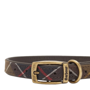 BARBOUR - Collier pour chien à motif tartan Vert