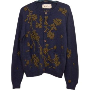 Baziszt - Cardigan Blossom bleu