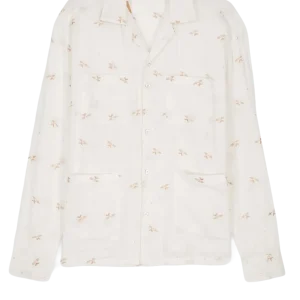 BAZISZT - Chemise Libellules Blanc