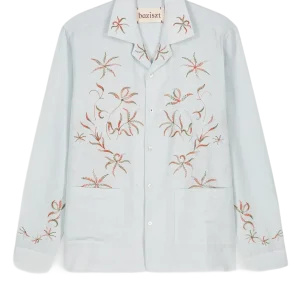 BAZISZT - Chemise Spider Bleu