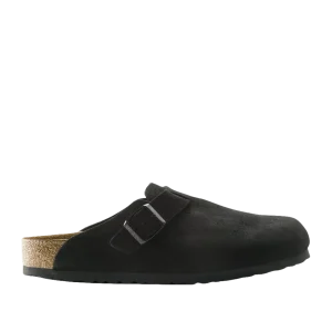 BIRKENSTOCK - Sandales Boston Lit de pied souple Noir