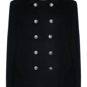 BRUNELLO CUCCINELLI - Caban en cachemire bleu marine