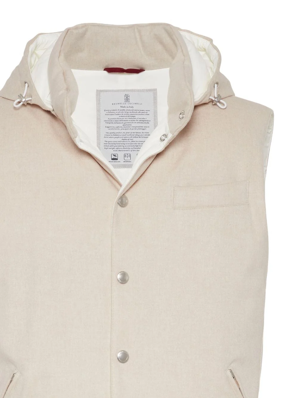 Brunello Cucinelli - Gilet sans manches beige – Image 3