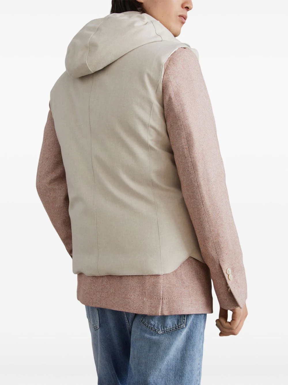 Brunello Cucinelli - Gilet sans manches beige – Image 5