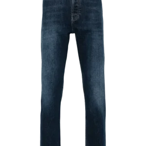 BRUNELLO CUCINELLI - Jean à coupe droite bleu