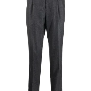 BRUNELLO CUCINELLI - Pantalon de costume à plis gris