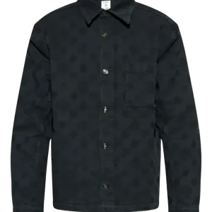 CASABLANCA - Chemise embossée logo noir