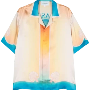 CASABLANCA - Chemise en soie l'arche colorée