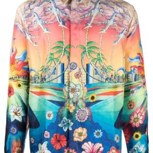 CASABLANCA - Chemise en soie l'envol