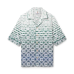 CASABLANCA - CHEMISE EN TISSU ÉPONGE À MOTIF DÉGRADÉ MONOGRAMME