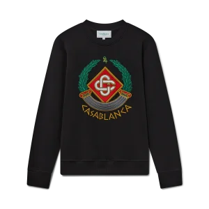 CASABLANCA - Sweat à écusson brodé Noir