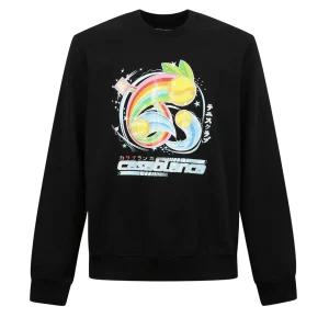 CASABLANCA - Sweatshirt Manga Tennis Ball Black