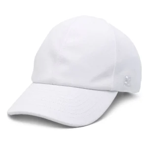 Courrèges - Casquette white à logo brodé