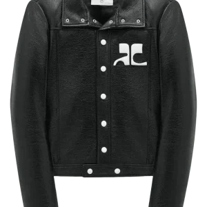 Courrèges - Veste en vinyle réédition noir
