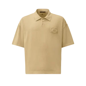 C.P. COMPANY - 20/1 Jersey Short Sleeve Boxy Logo Polo Beige