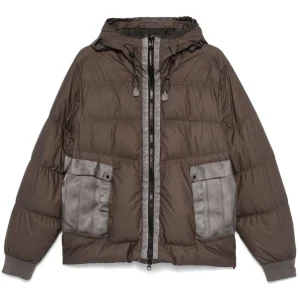 C.P. COMPANY - Bi-TM Goggle Down Jacket marron