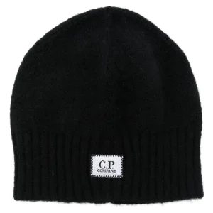 C.P. COMPANY - Bonnet à patch logo noir