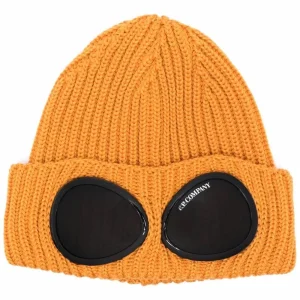 CP Company Bonnet en maille à logo imprimé Desert Sun