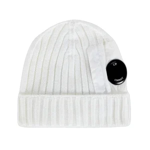 C.P. COMPANY Bonnet Gauze White en laine