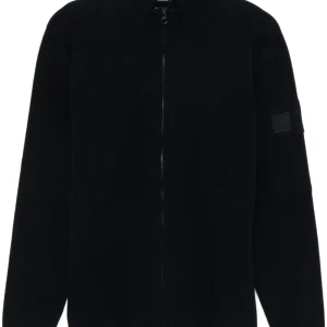 C.P. COMPANY - Cardigan à fermeture zippée noir