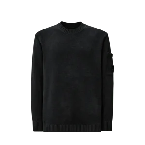 C.P. COMPANY - Chenille Cotton Lens Crewneck Knit