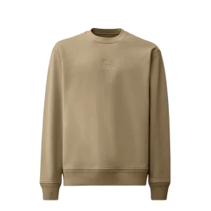 C.P. COMPANY - Diagonal Raised Fleece Crewneck Sweatshirt Beige