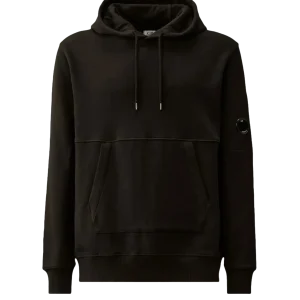 C.P. COMPANY - Diagonal Raised Fleece Hooded Sweatshirt - Noir