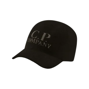 C.P. COMPANY - Extrafine Merino Wool Logo Cap Noir