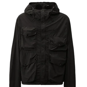 C.P. COMPANY - Flatt Nylon Goggle Jacket bleu total eclipse