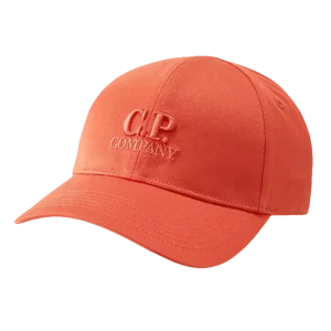C.P. COMPANY - GABARDINE LOGO CAP Orange