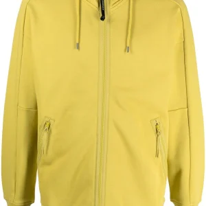 CP Company Goggle-detail zip-up hoodie Golden Palm
