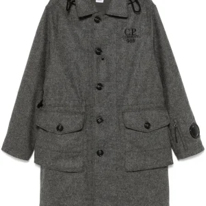 C.P. COMPANY - Manteau Shetland gris