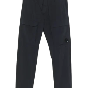 C.P. COMPANY : pantalon à verre de lunettes signature bleu marine