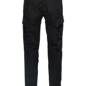 C.P. COMPANY - pantalon cargo à patch logo Noir