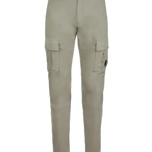 C.P Company Pantalon cargo Stretch Sateen Ergonomic Fit Silver Sage
