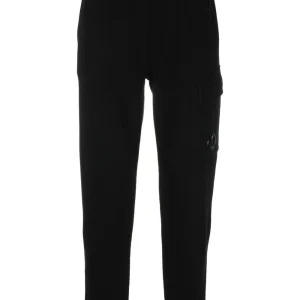 CP Company Pantalon de jogging Diagonal Raised Fleece Black