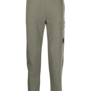 CP Company Pantalon de jogging Diagonal Raised Fleece Bronze green