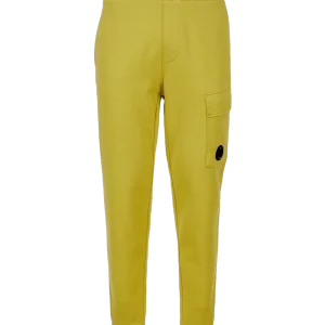 CP Company Pantalon de jogging Diagonal Raised Fleece Golden Palm