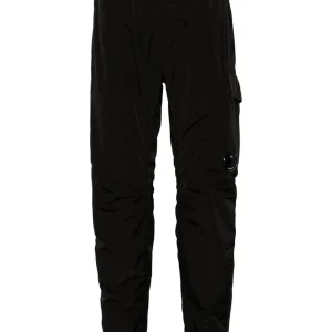 C.P. COMPANY - Pantalon black Chrome-R Regular Track