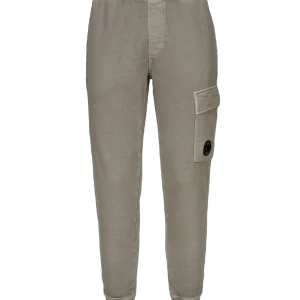 C.P Company Pantalon gris Brushed & Emerized Diagonal Fleece