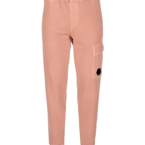 C.P. COMPANY Pantalon rose Brushed & Emerized Diagonal Fleece